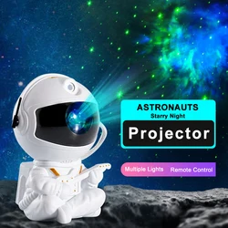 Astronaut Star Projector 360° Space Aurora Starry Sky Star Galaxy Projector LED Night Lights for Home Bedroom Children Kids Gift