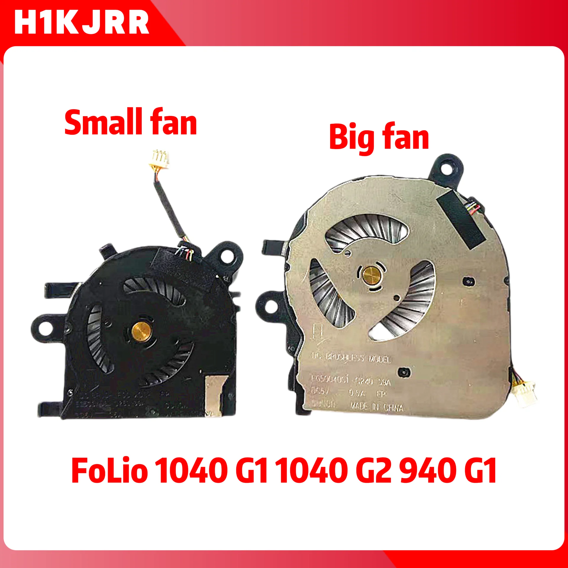 New Original for HP Laptop Cooling Fan Repair Parts Insaid FoLio 1040 G1 1040 G2 940 G1 Cooling Fan
