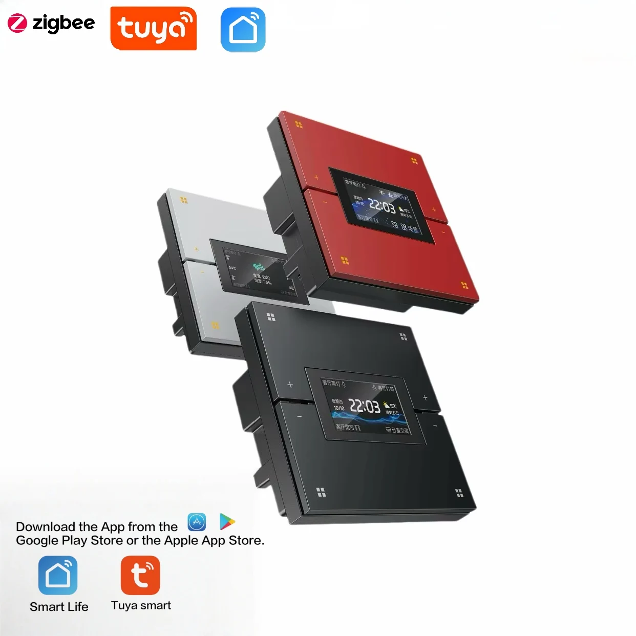 Bestseller Tuya M9 Pro Zigbee3.0 Switch | Scene Dimming & Curtain/Air Ctrl | APP Remote | Voice Assist | Smart Home Multi-Panel