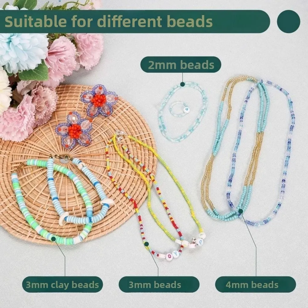 Easy Rotation Wooden Bead Spinner Solid Wood Wooden Electric Spinning Bead Bowl with Needle Automatic Speed Bead Loader Spinner