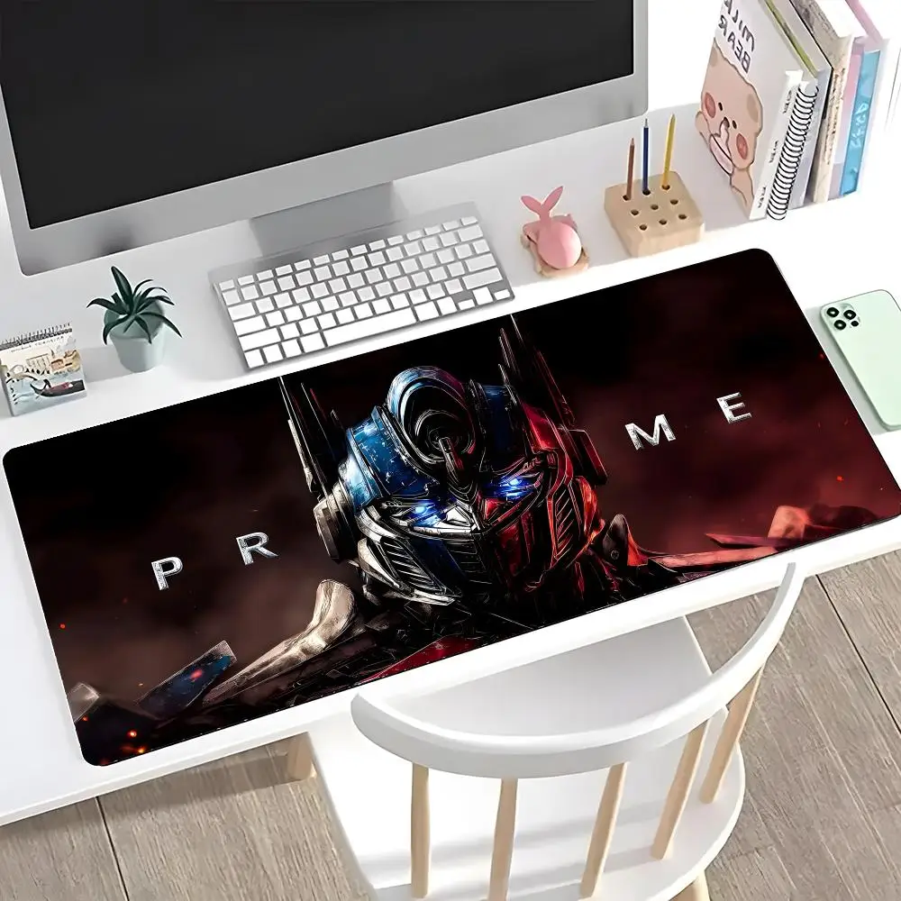 

Забавный аниме-коврик для мыши T-transformerses, большой игровой коврик с утолщенной кромкой, для компьютерной клавиатуры, стола, рабочего места