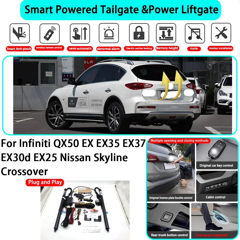 

﻿for Infiniti QX50 EX EX35 EX37 EX30d EX25 Nissan Skyline Crossover Automatic Powered Tailgate Electric Power Tailgate Lift Ki