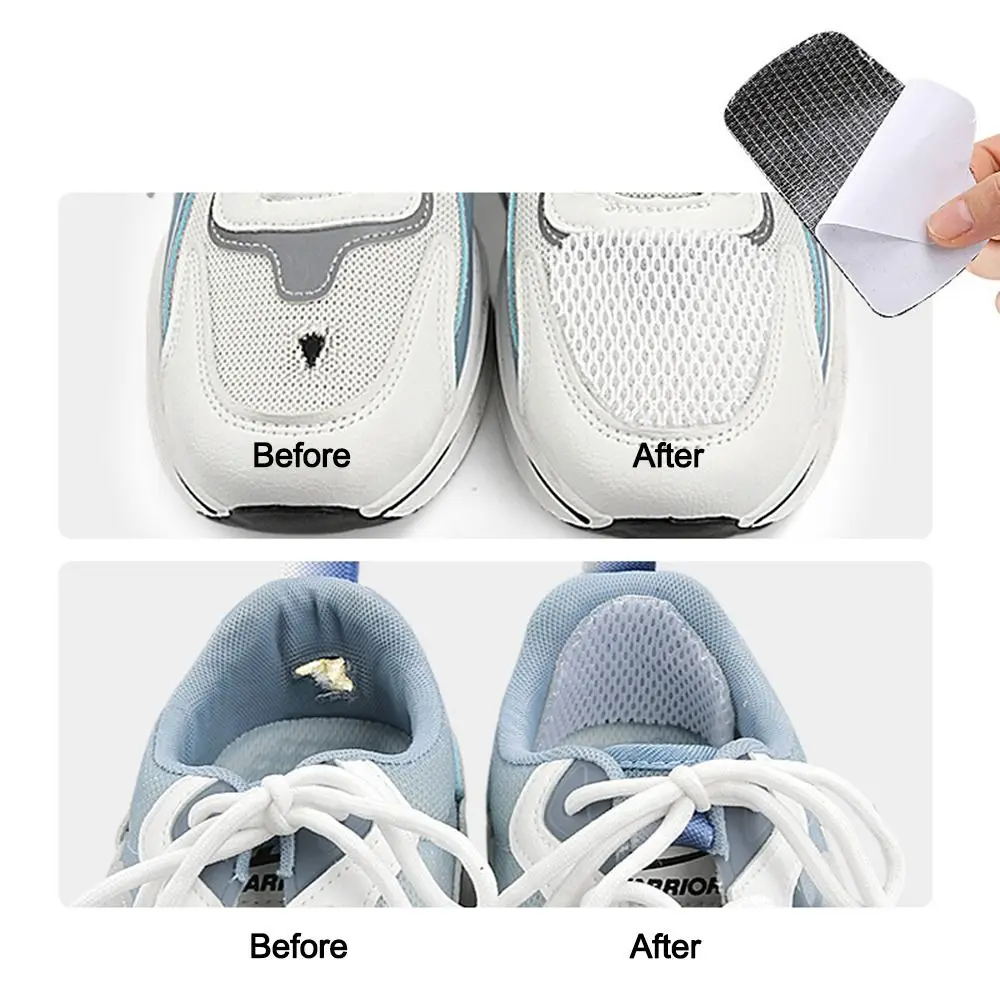10pcs Accessories Self-Adhesive Shoe Repair Patch Durable Traceless Heel Hole Pads Microfiber Leather Sneaker Repair Pads