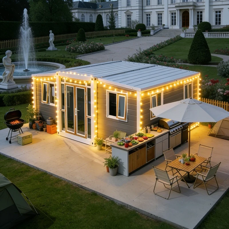 20ft 40ft Cheap Prefab Folding Container House Movable Office Studio Luxury Portable Building Fast Assembly Factory Price