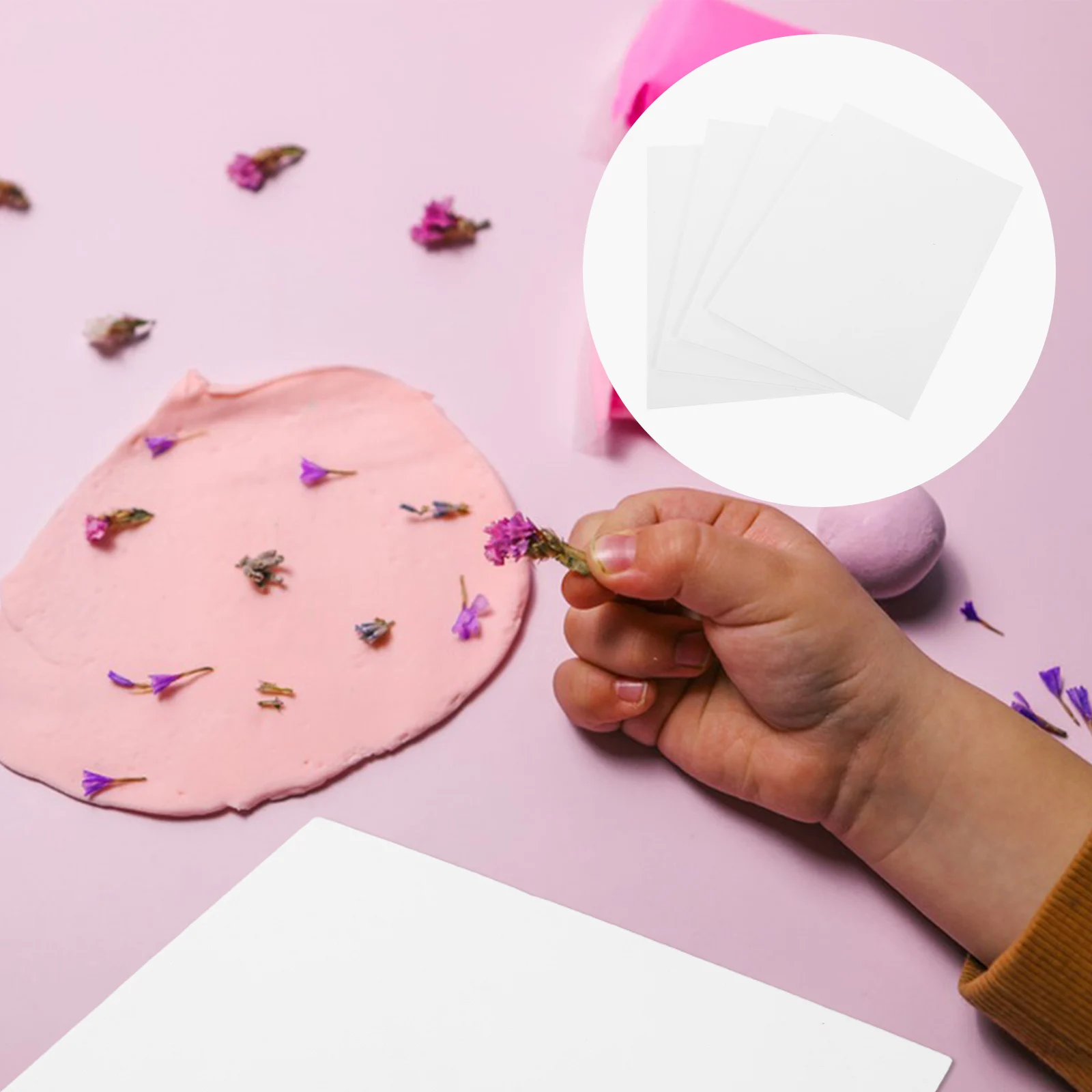 

4pcs Flower Press Paper For Dry Floral Making Quick-Drying Absorbent Sheets To Preserve Petals Leaves Portable Specimen