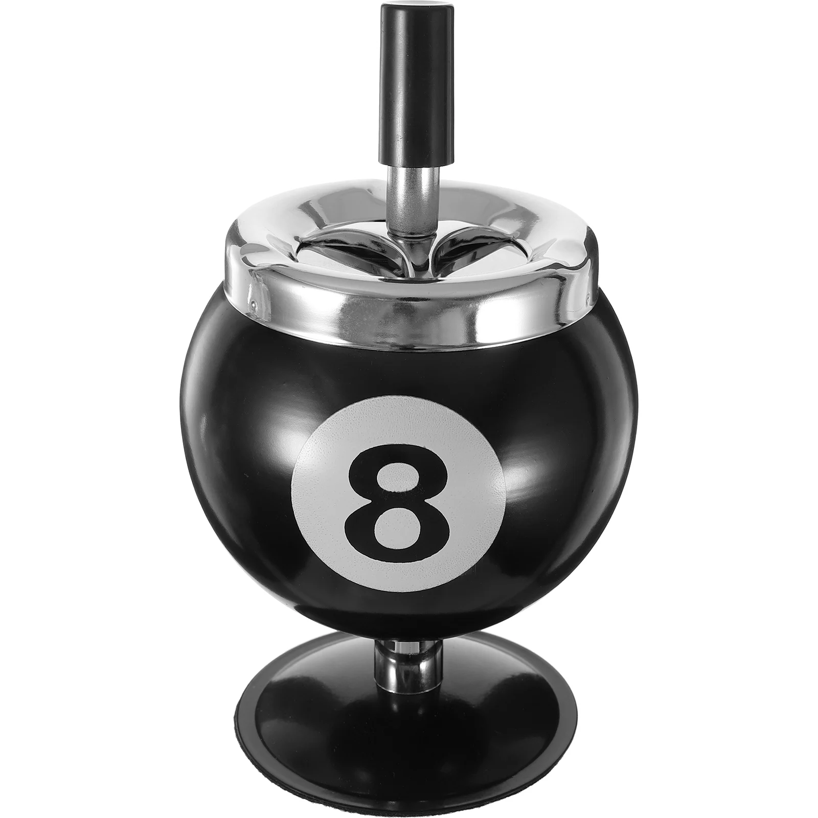

Billiards Ashtray Large Capacity Windproof Push Down Metal Tray Home Bar Cafe Hotel Restaurant Stylish Modern