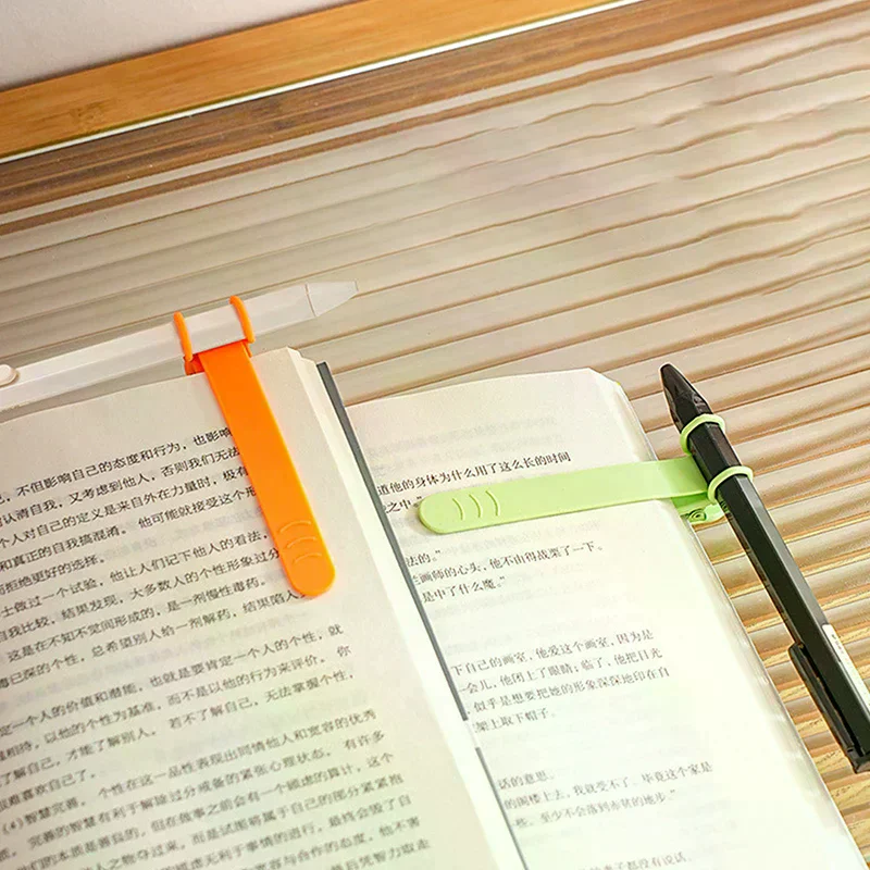 Silicone Bookmark Automatically Follows Page Flipping Student Bookmarks Office Stationery, Suitable For Home School 1/3Pcs