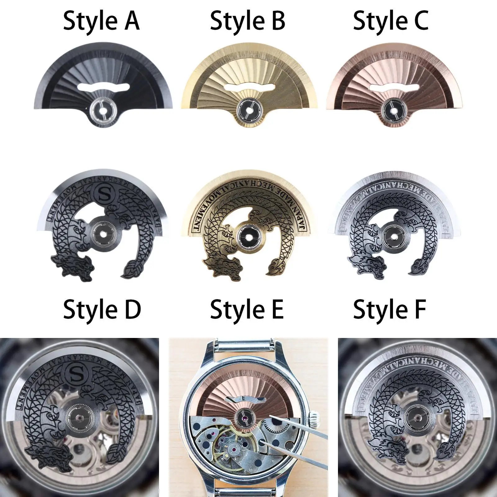 

Ротор часов Портативный компонент Весовой ротор для обслуживания NH35 NH38 4R36