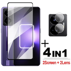 4in1 For Realme GT3 Glass Realme GT3 5G Tempered Glass 2.5D Full Cover Screen Protector Realme GT3 Realme GT Neo5 Film 6.74 inch