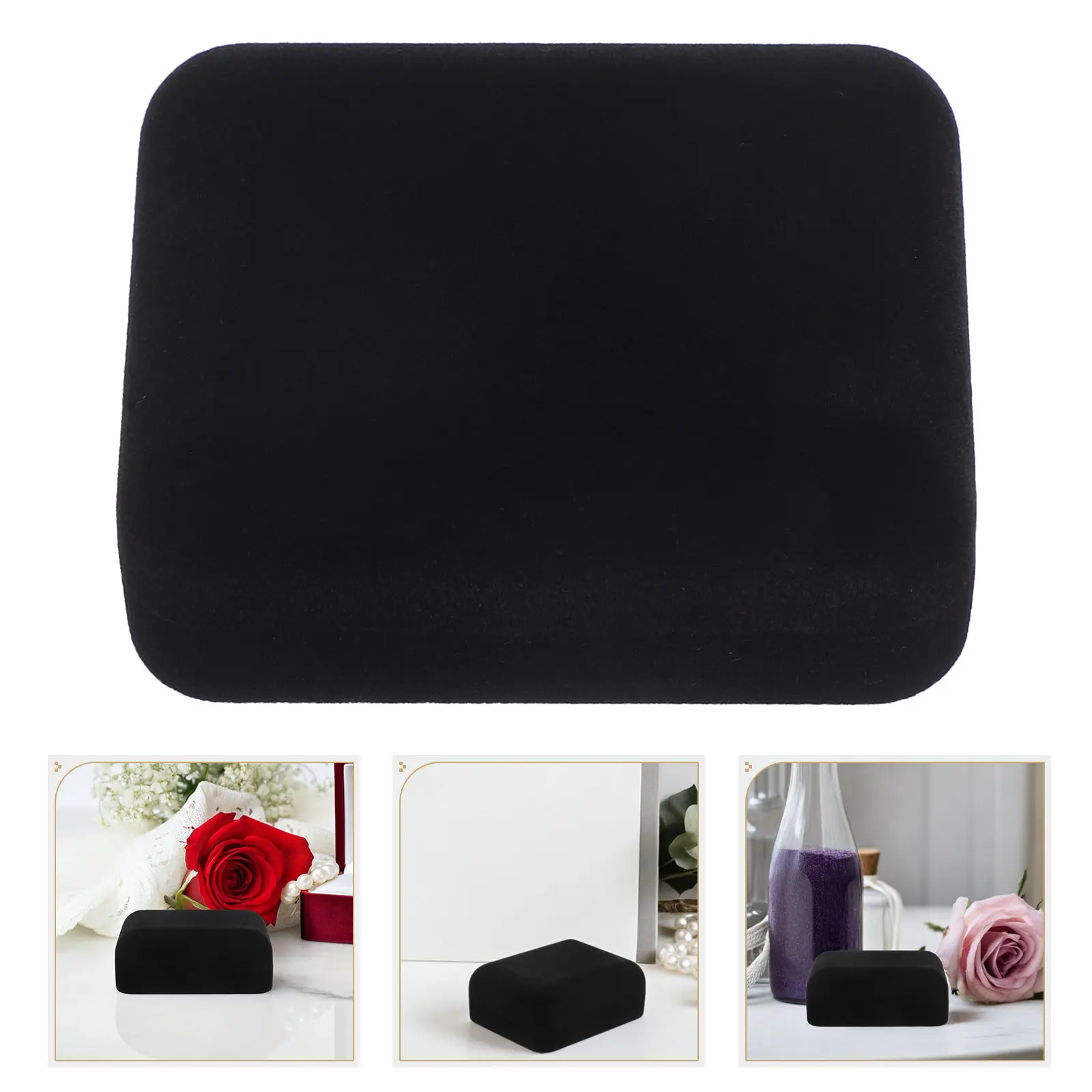 

Refined Cufflink Storage Box for Men Women Black Jewelry Display Case Travel Friendly Organizer Cufflinks Medals Collectibles