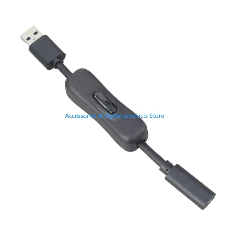 77JD USB Extension Cable USB Extender USB3.0 to Type C Extension Cable with Switches