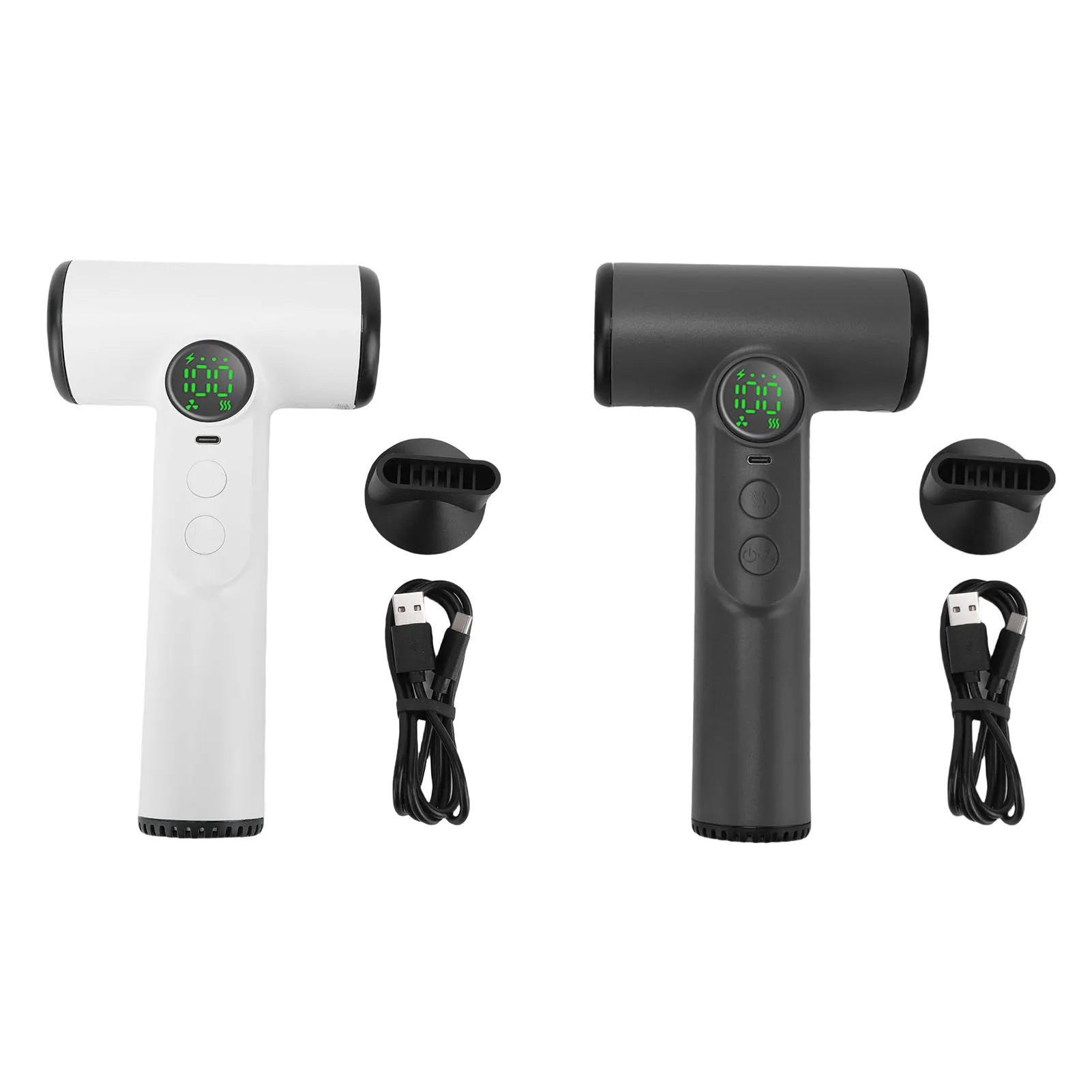 Cordless Hair Dryer 100 Grear Rechargeable 30000 RPM Cold Hot Wind Portable Blow Dryer for Student Dormitory