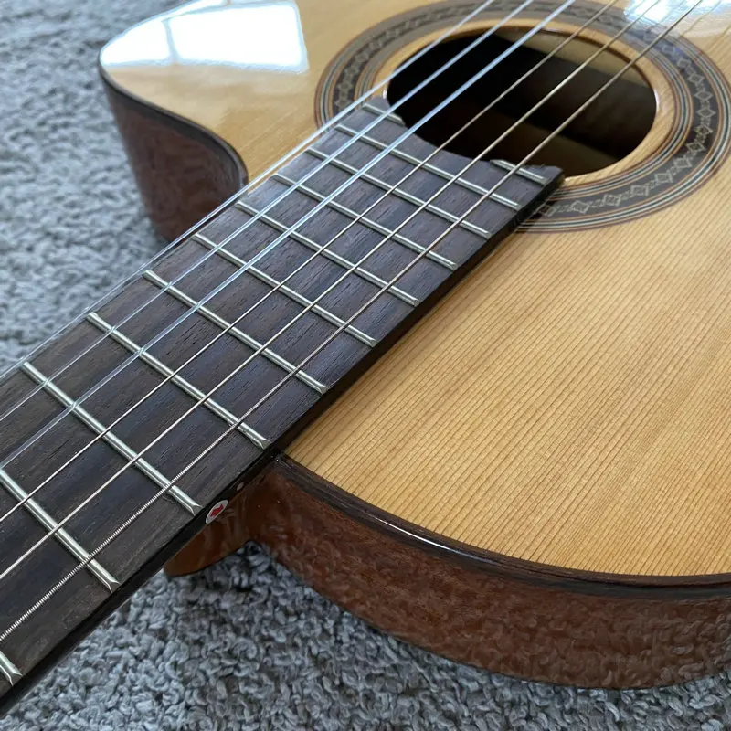 جيتار كلاسيكي I035 قرطبة إيبيريا C5CET 39 بوصة من خشب التنوب الصلب تصميم طبيعي رقيق للجسم 19 فريتس من خشب الورد على طراز الفلامنكو #5