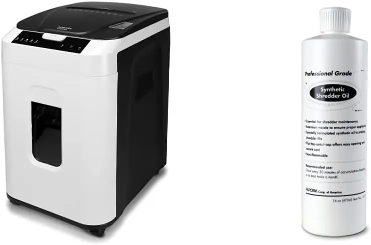 Paper Shredder Kit with 16-Ounce Synthetic Shredder Lubricant