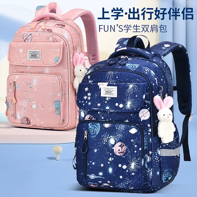 

2024 Kids Backpack Cute Cartoon Primary Schoolbag Waterproof Teenages Backpack Boys Girls Orthopedic bookbag Mochila Infantile