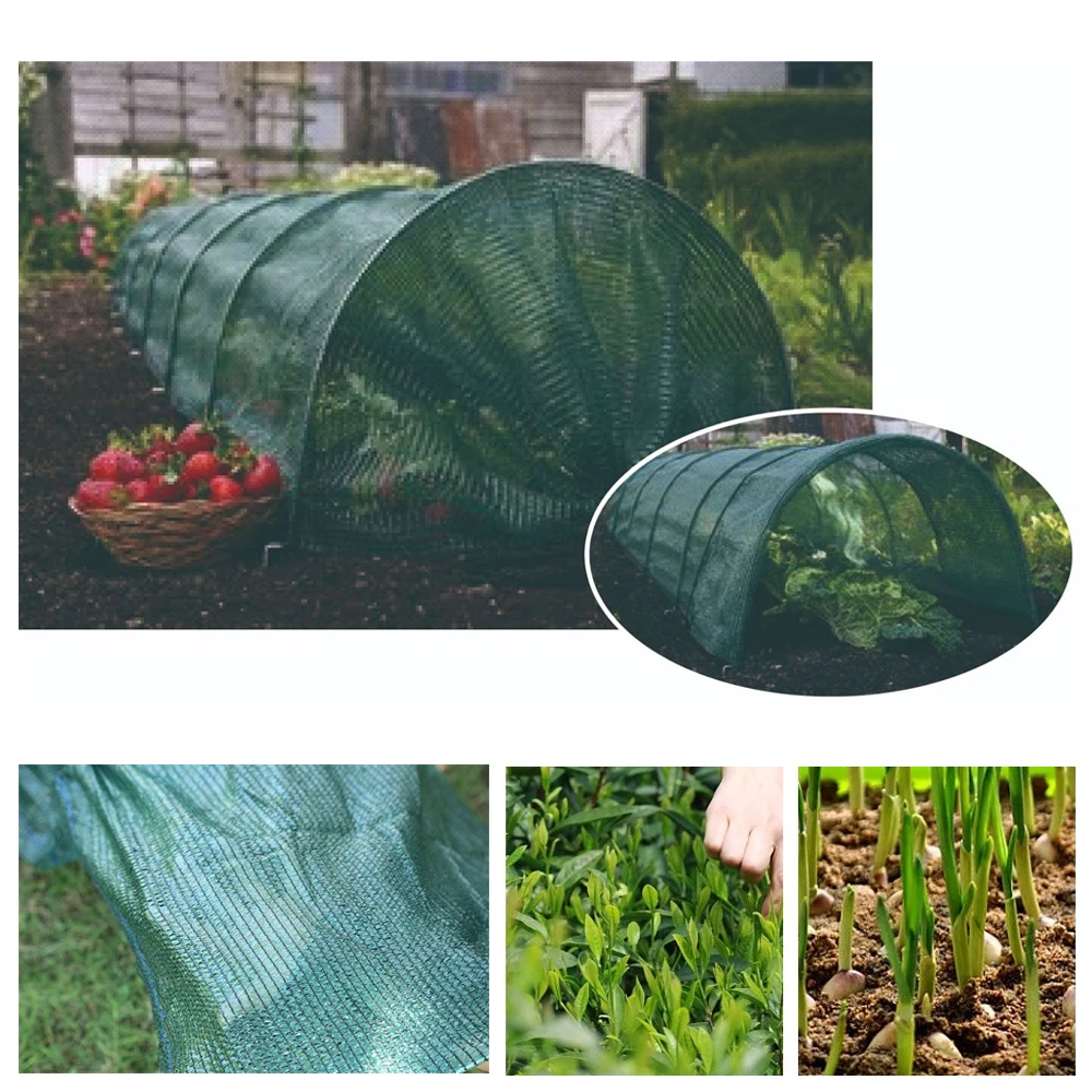 Garden Grow Tunnel Mini Vegetable Greenhouse Insects Protection Net Anti-Bird Protective Mesh Net Plastic Pest Control Cover Net