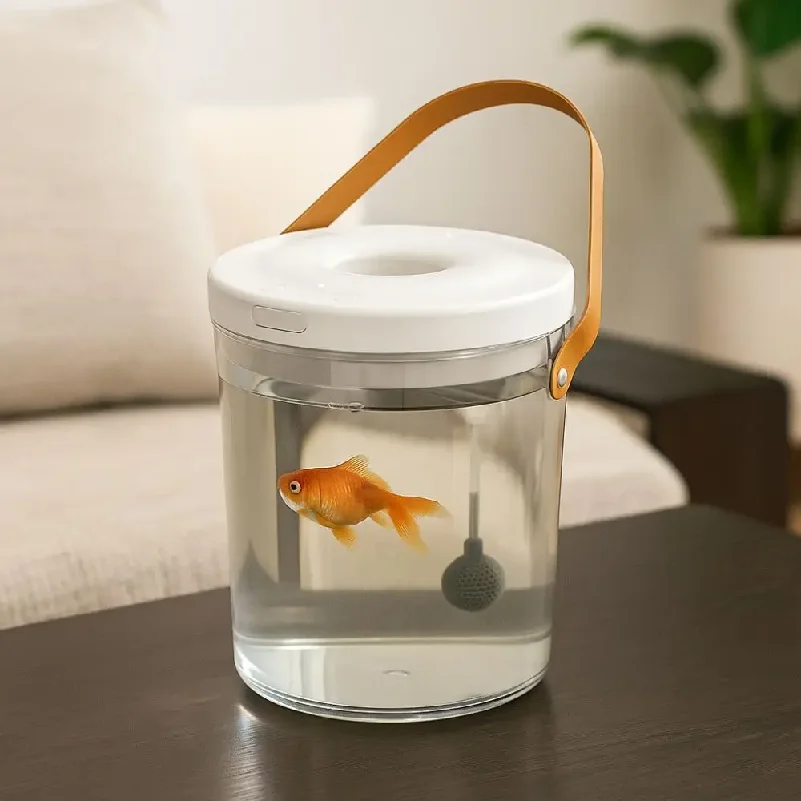 حوض سمك محمول مملوء بالأكسجين، - مراجعة Fish Toy In Aquarium وسعره