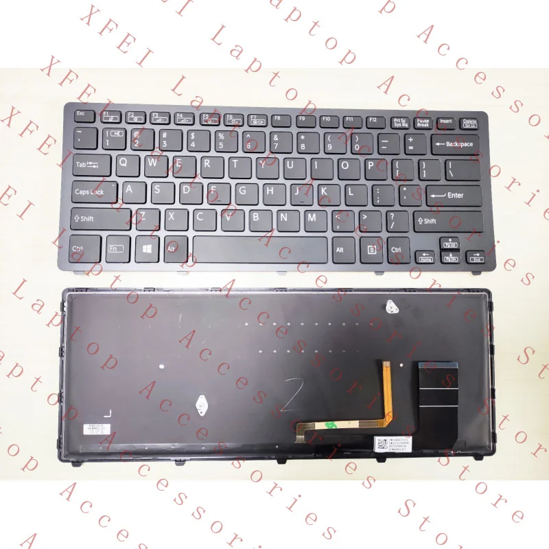 

Клавиатура C для Sony SVF14N SVF14N11CXB SVF14N13CXB SVF14N16CXB, американская, с подсветкой, 149263721