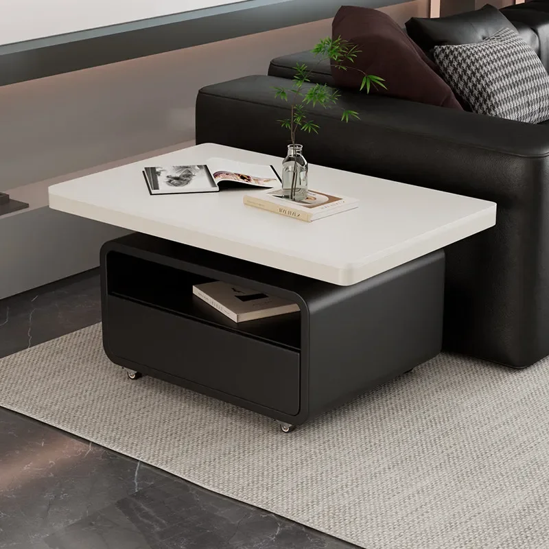 Mobile Square Coffee Table Occasional Living Room Luxury Coffee Table Square Small Space Mesinha Para Sala Living Room Furniture