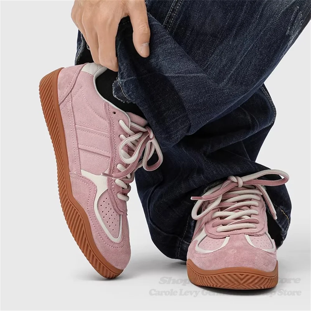 

Мужские повседневные кроссовки в британском стиле, ретро-дизайн, немецкие тренировочные туфли, классические модные летние удобные туфли на шнуровке с круглым носком