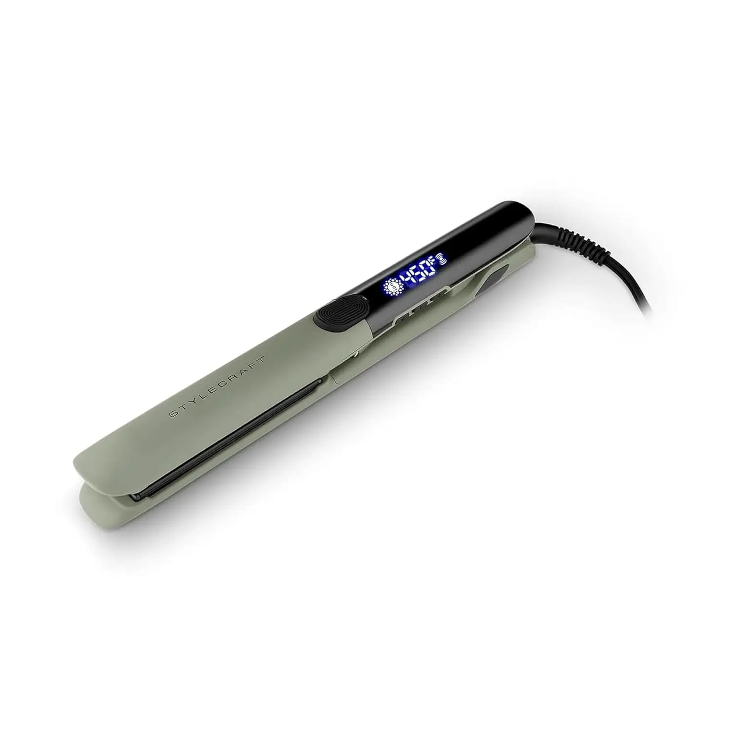 

Professional 1-Inch Flat Iron with Titanium Plates and LED Display for Silky Smooth Hair