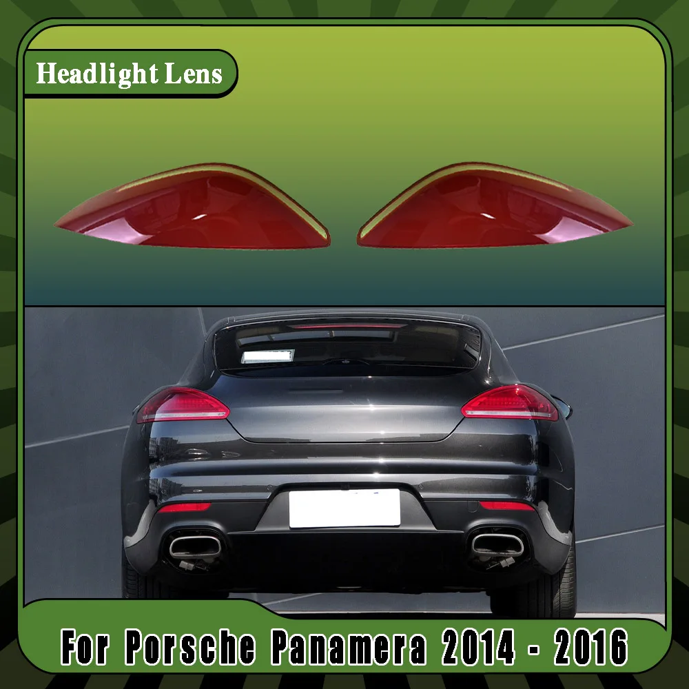 

For Porsche Panamera 2014 2015 2016 Car Accessories Rear Outer Taillight Shell Tail Lamp Cover Turn Signal Stop Light Mask Plexi