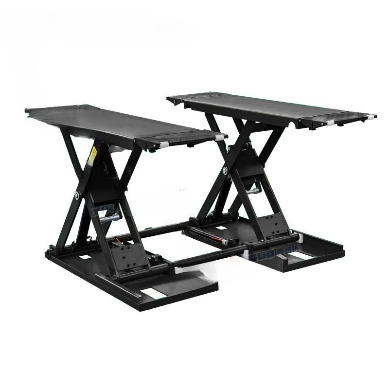 

Mobile low-position medium-position scissor car lift scissor ultra-thin small scissor lift installation-free 3 tons