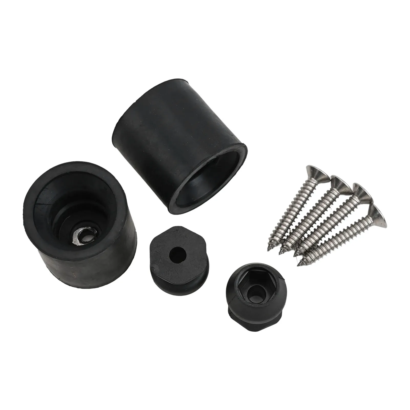 2pcs Trailer Door Holder Kit with Rubber and Plastic Components for Stable Door Support and Wind Damage Prevention on Trailers