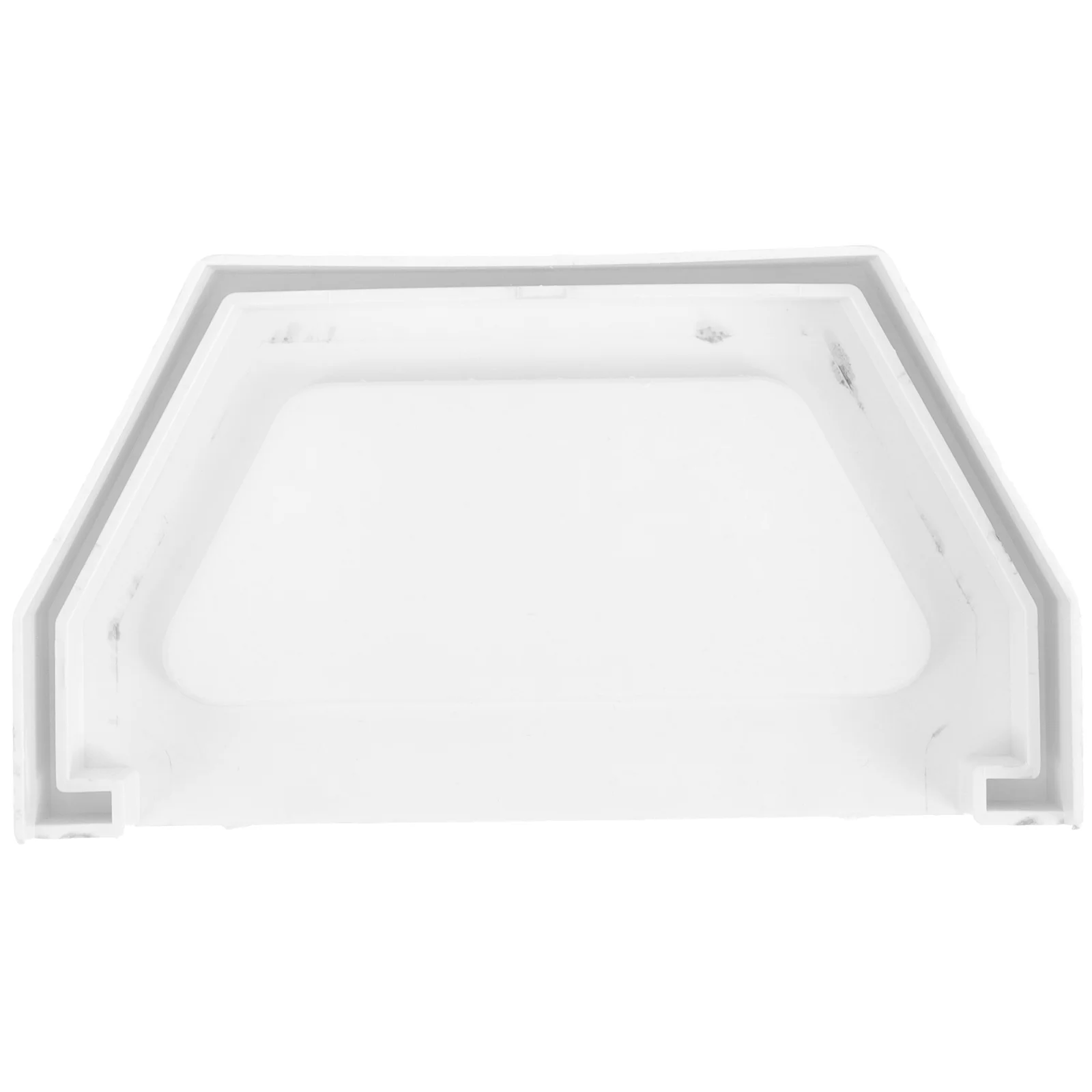 PVC-Waschbeckenrinn, bilaterale äußere Stopfdichtung, Regenendeile und Zubehör, Kopf, Kunststoff-Fallrohrkappen, weiße Abdeckung