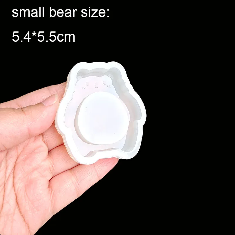 DIY Pig Bear Shaped Silicone Shaker Mold Epoxy Resin Mold Jewelry Tool Jewelry Accessories