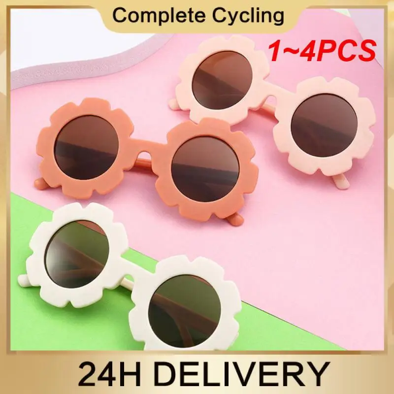 1~4PCS Ultraviolet Proof Block Off Strong Light Stereoscopic Nose Support Childrens Sunglasses Sunglasses Frosted Frame Glasses