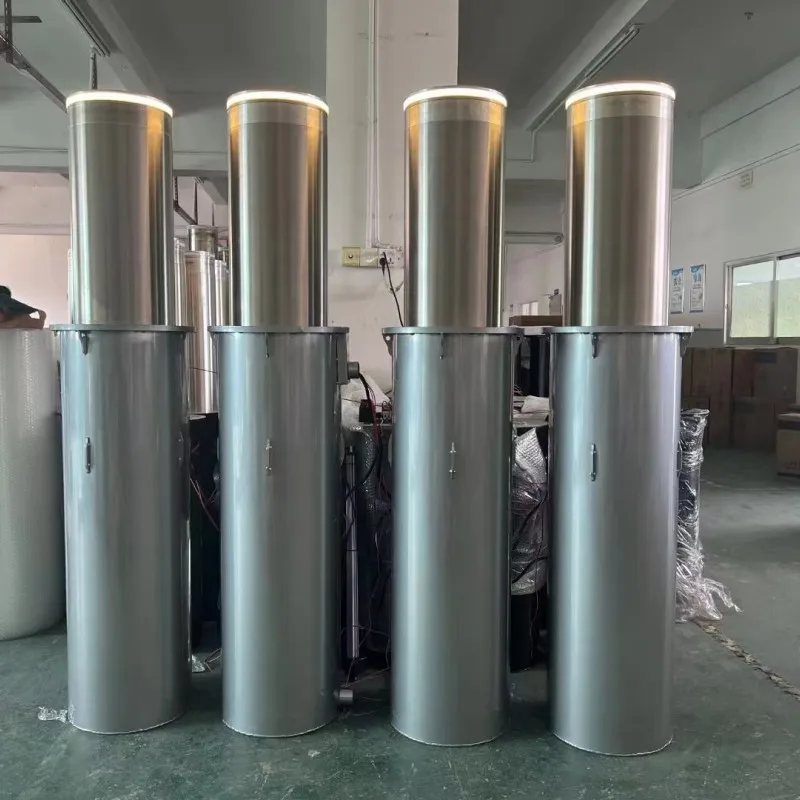 Anti Corrosion Pole Automatic Secured Bollard Light Price High Quality Hydraulic Rising Car Parking Remote  Barrier