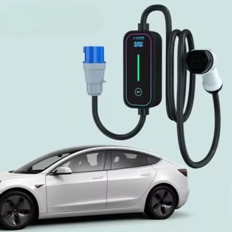

Customized Ac Ev Portable Charger Station Adjustable Level 1 3.5kw 16A Portable Ev Charger Type 2 Fast Car Charging Station