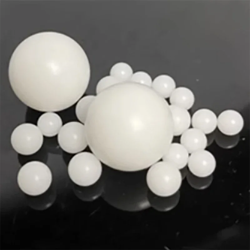 1-1000PCS POM Plastic Ball Precision Solid Polyoxymethylene Plastic Rolling Bead White Precision Bearing Ball Dia 2mm-35mm