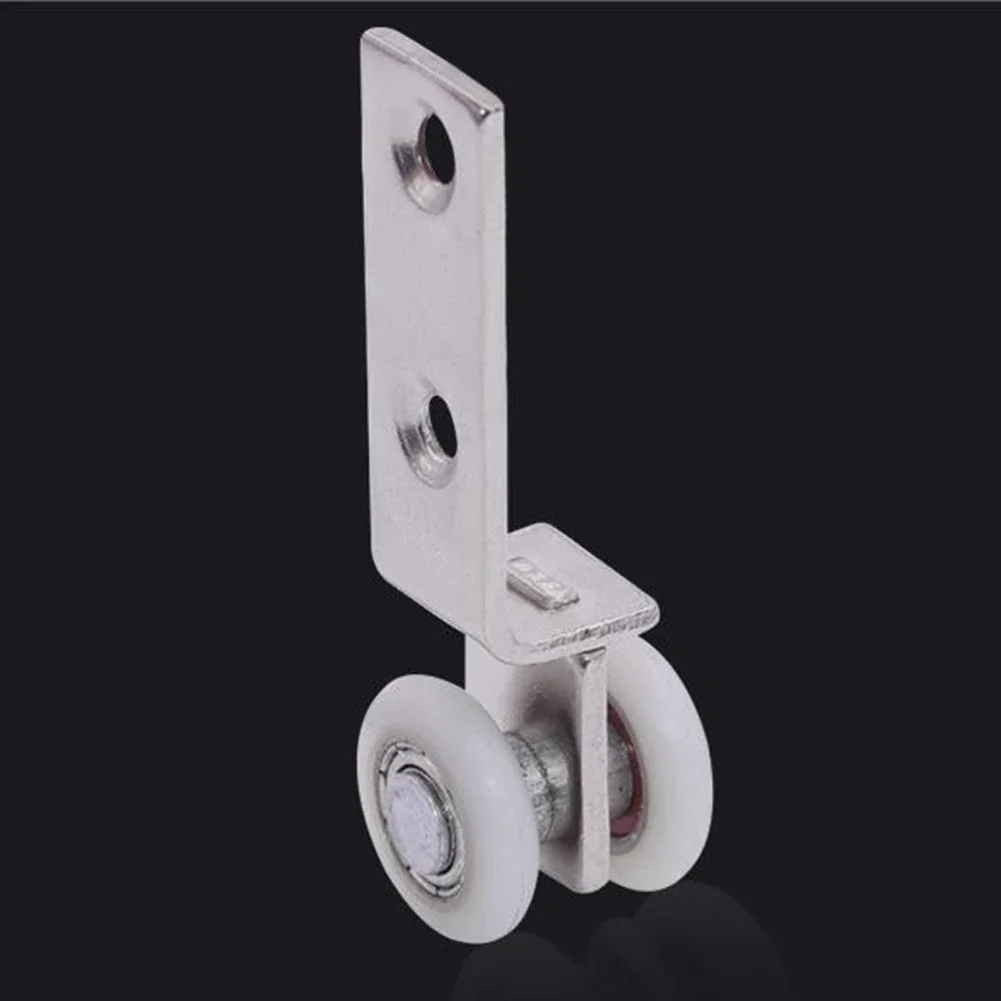 2/4pcs Sliding Door Pulley Silent Hanging Track Pulley Block For Smooth Sliding Door Cabinets/windows/cabinets Hardware Kit