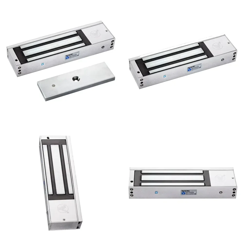 Security Electronic Door Electromagnetic Maglock Magnet Em Door with Time Delay (1200lbs) YM-500NT(LED)
