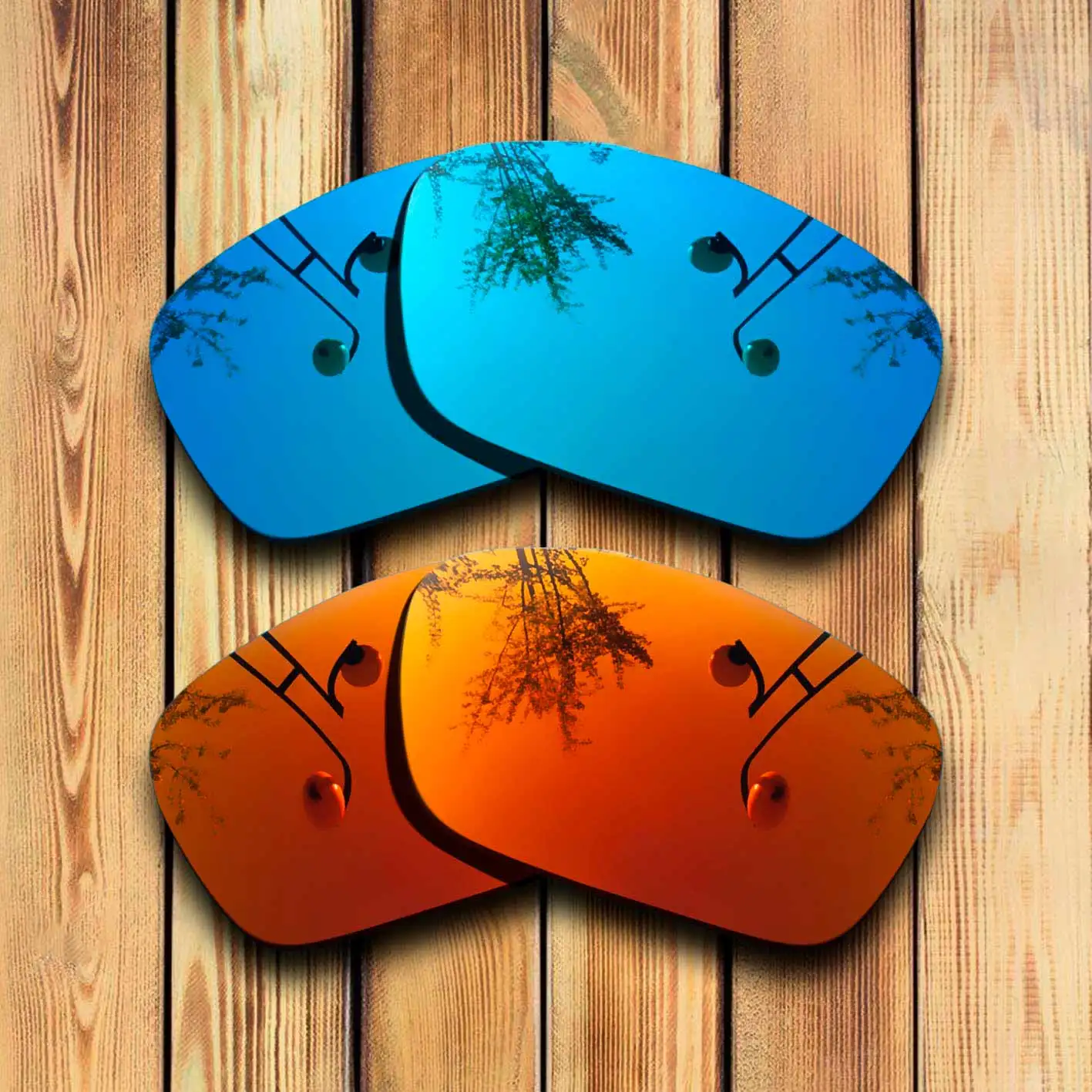 

100% Precisely Cut Polarized Replacement Lenses for SIPHON Sunglasses Blue& Red Combine Options