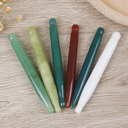 1 PC Therapy Acupuncture Point Pen Eye & Face Spa Guasha Massage Tool Natural Jade Stone Massager Pen Stress Relief