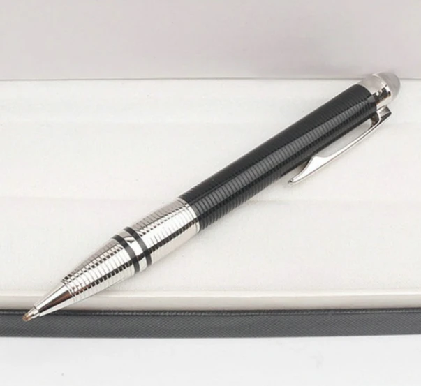 

Multiple MB Black Resin Chessboard Crystal Star Rollerball Gel Ballpoint Pen Unique Design Office With Serial Number