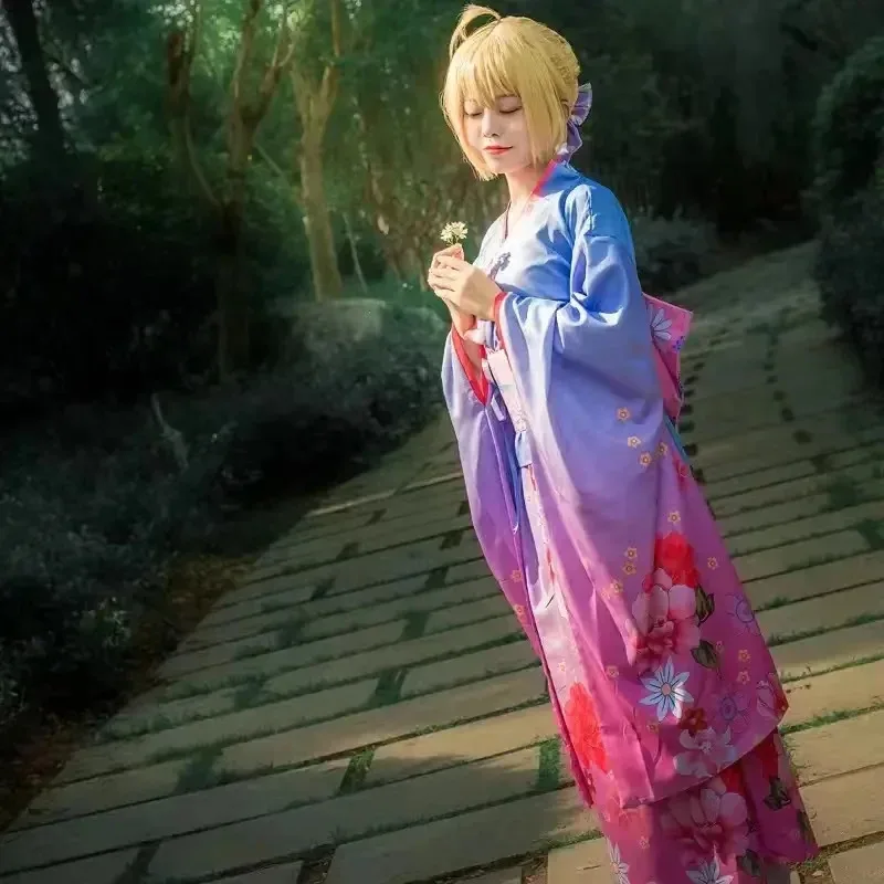 ชุดกิโมโนผู้หญิงญี่ปุ่นแบบดั้งเดิม ยูกาตะ ฮาโอริ ชุดคอสเพลย์ เสื้อคลุม ชุดเดรส แฟชั่นฤดูร้อนสำหรับถ่ายภาพ ชุดปาร์ตี้