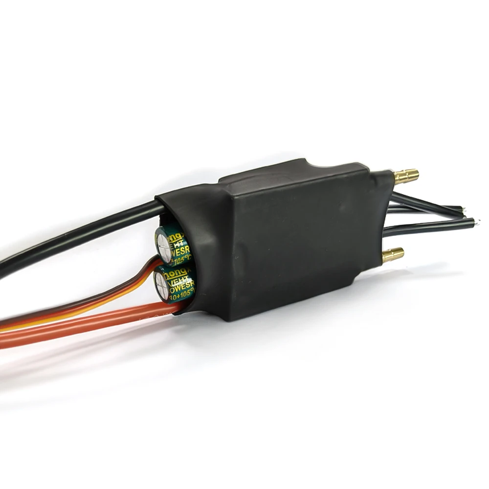 200A 125A 100A 80A 60A Brushless Water Cooling Electric Speed Controller ESC Unidirectional ESC with 5V/3A BEC for RC Boat Model
