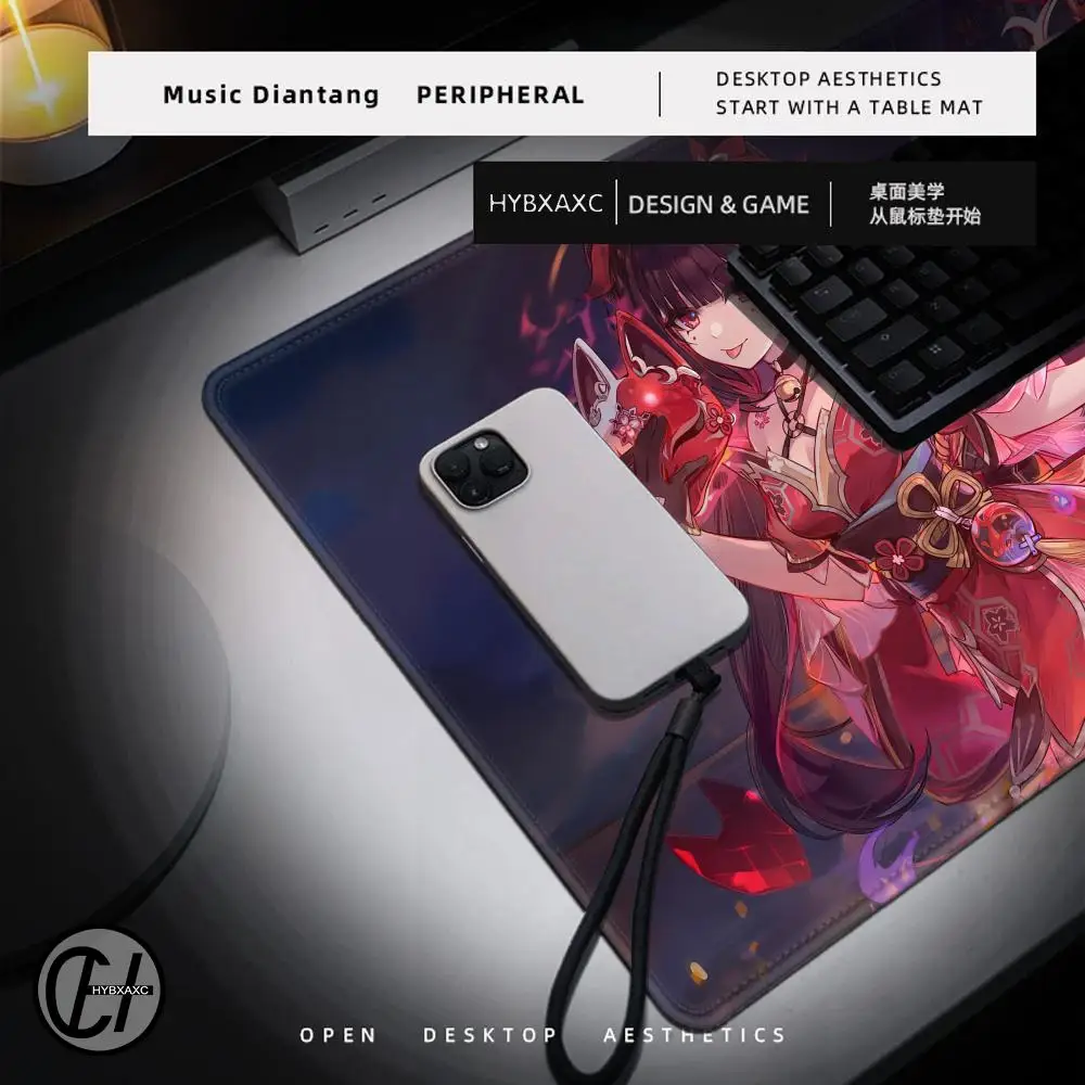 Sparkle Honkai Star Rail Rubber Mousepad Large Gaming Mouse Pad LockEdge Thickened Computer Keyboard Table HD Printing Desk Mat