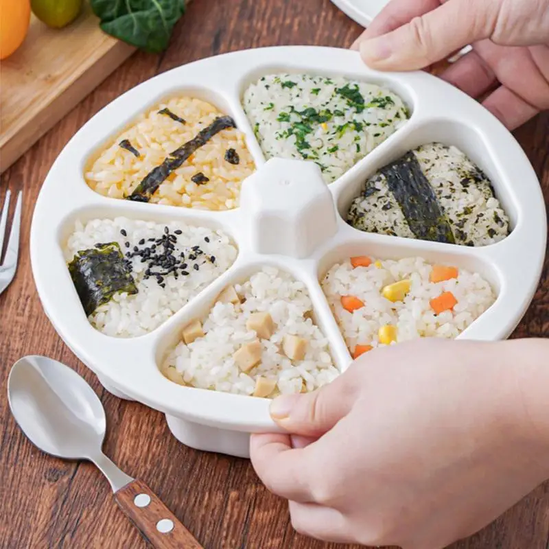 Molde de Onigiri japonés que ahorra trabajo, máquina de prensa de Sushi, Kit de fabricación de Sushi, molde para hacer bolas de arroz Onigiri, Kit de prensa de Onigiri casero