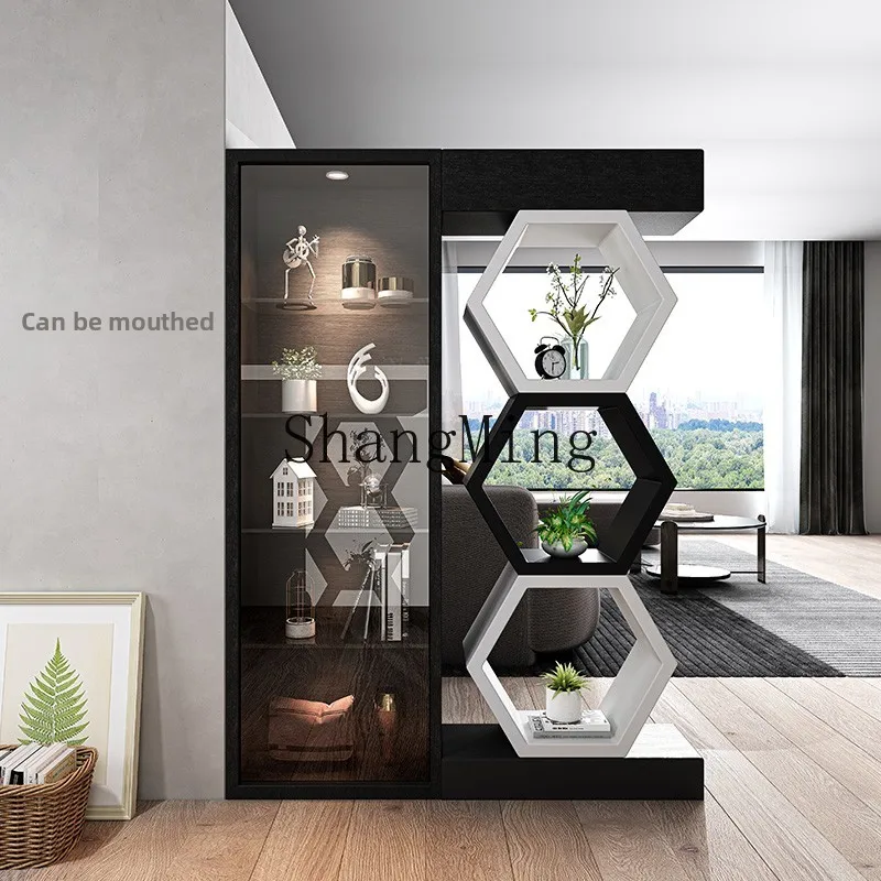 

CL room entrance entrance household shoe cabinet integrated modern simple light luxury double-sided shelf