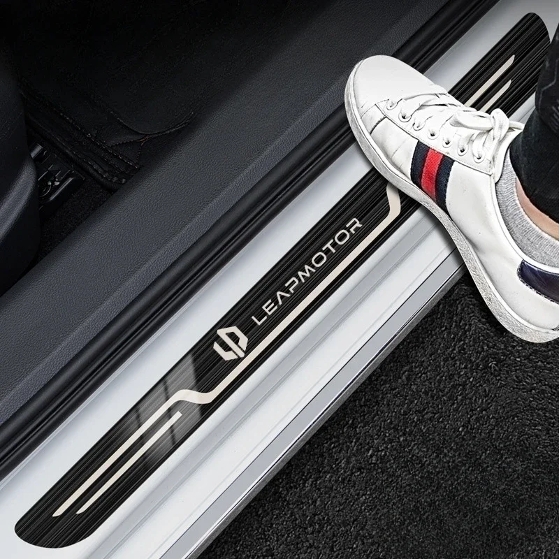For Leapmotor T03 C10 C11 2024 Accessory Stainless Door Sill Kick Scuff Plate Guard Pedal Protector Trim Step Cover Car Styling
