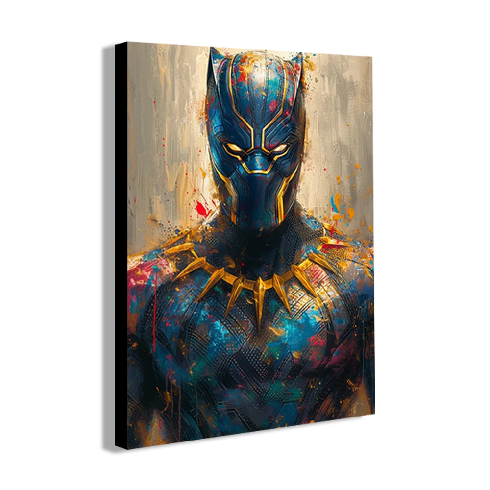 MINISO Poster Marvel Heroes Canvas Wall Art Print Spider-Man Captain America Hulk Art Mural Home Decor Birthday Christmas Gift