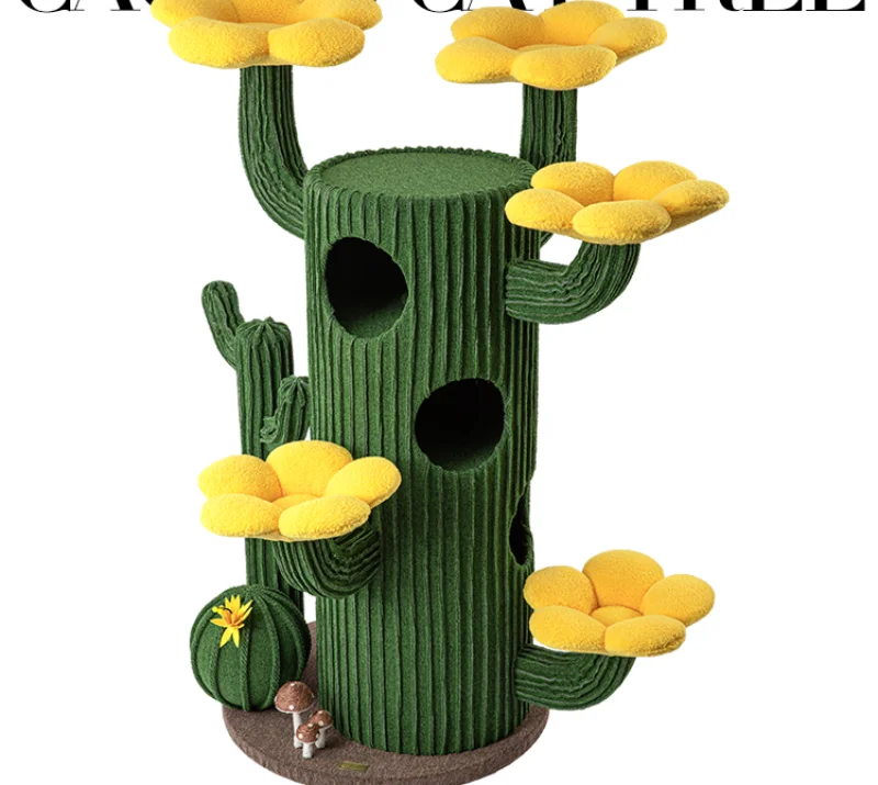 

Cat cactusclimbing frame nesttree integrated super large green plantframe fabric upgrade