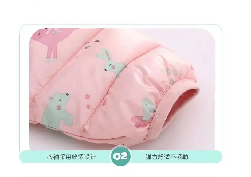 Kinder Baumwolle Mantel Baby Cartoons Unten Jacke Jungen Mit Kapuze Kleidung Mädchen Warme Winter Kleidung Kleinkind Kinder Oberbekleidung 0-5Y – Detail 19