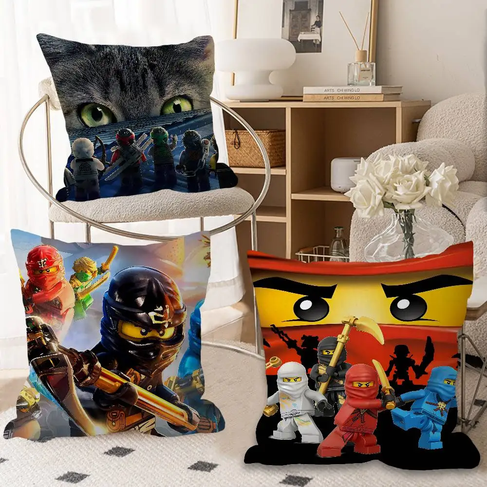 Cartoon N-Ninjago Personalized Pillow Dust Cover Bedroom Kids Party Decoration Pillowcase Birthday Children Gift