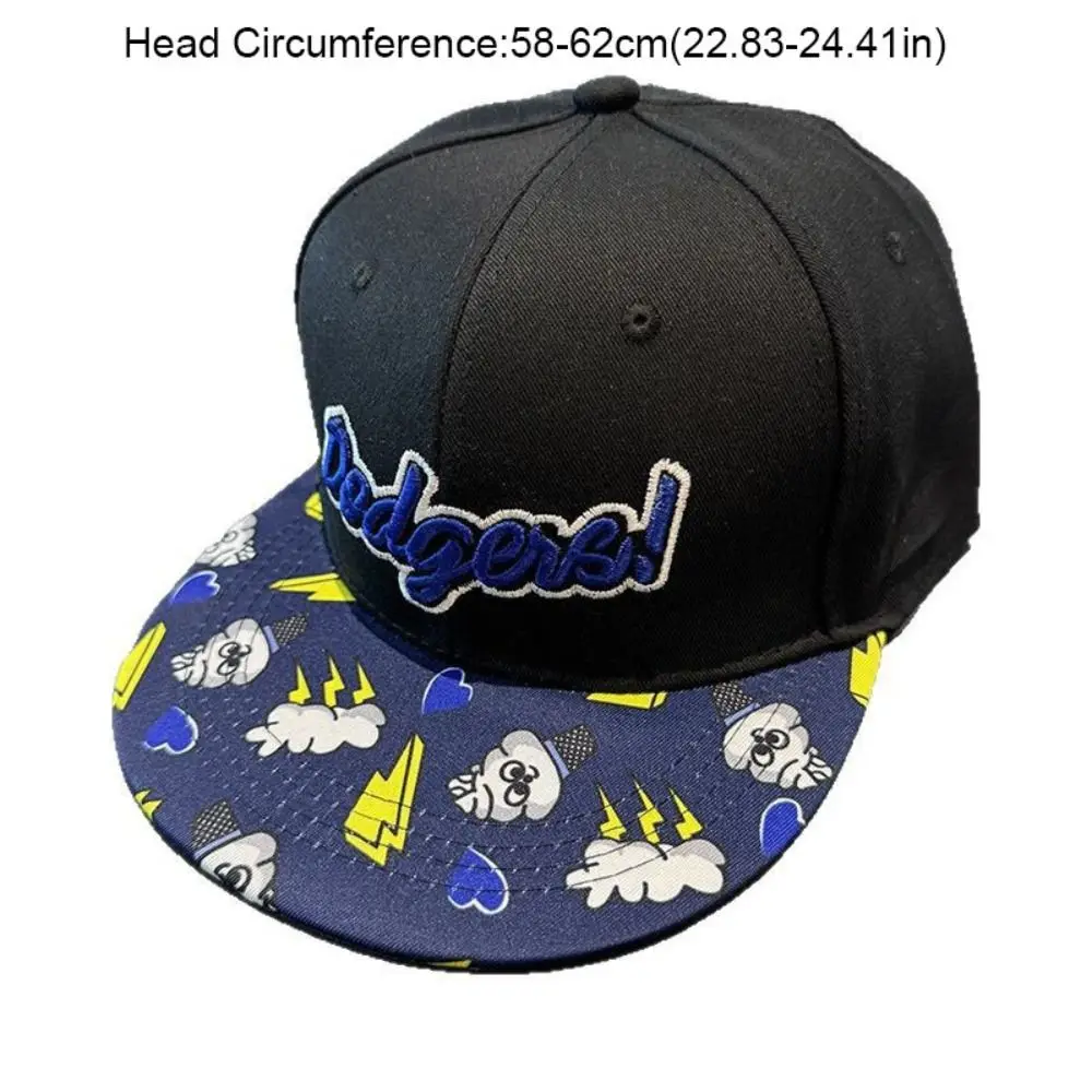 Simple Embroidery Letter Baseball Cap Korean Style Cartoon Sunscreen Sun Hat Adjustable Solid Color Peaked Cap Girl